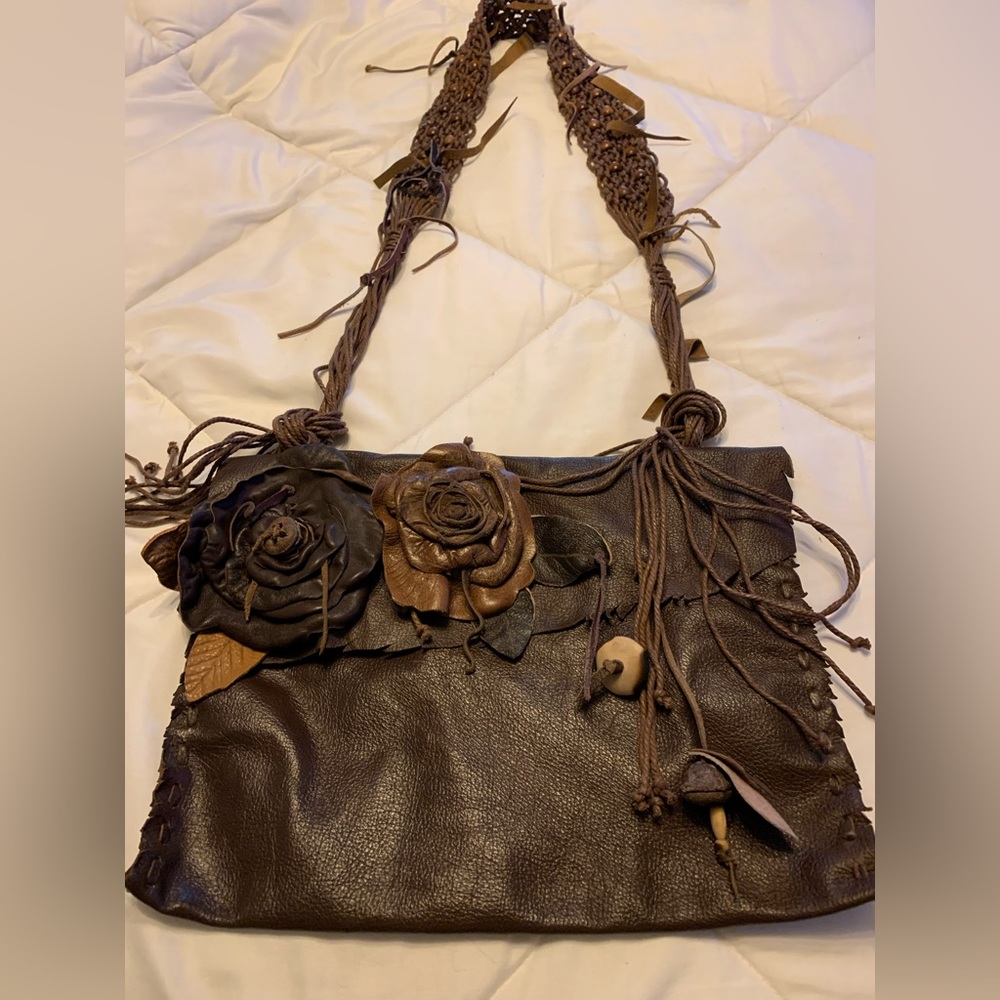 Soft leather up cycle purse